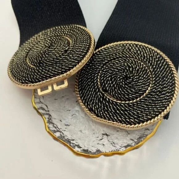 Dresses Wide Elastic Belts for Women Black Women Belts Elastic - Picture 3 of 4